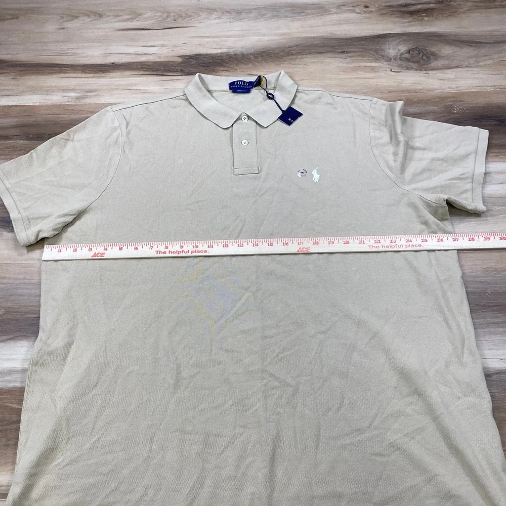 Polo Ralph Lauren Polo Mens XXL Classic Cotton Pique Tan Beige Heritage Casual